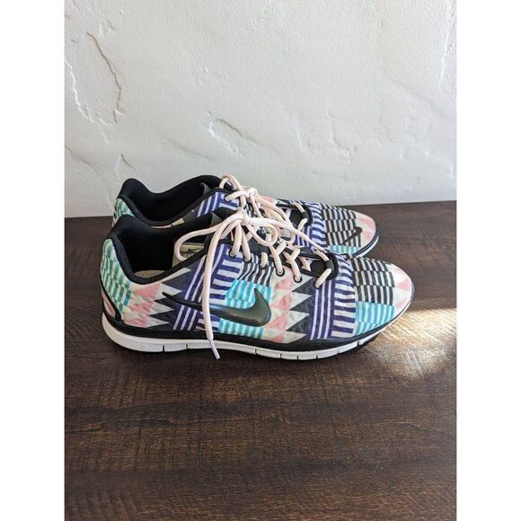 Nike Free Tri Fit 3 Multicolor Printed Running Shoes - Size 11 - Picture 1 of 10